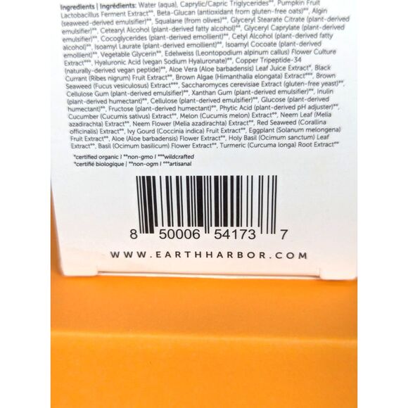 EARTH HARBOR Azure Regenerative Neck Cream Seaweed Amino Peptides Full Size NEW - Picture 6 of 6